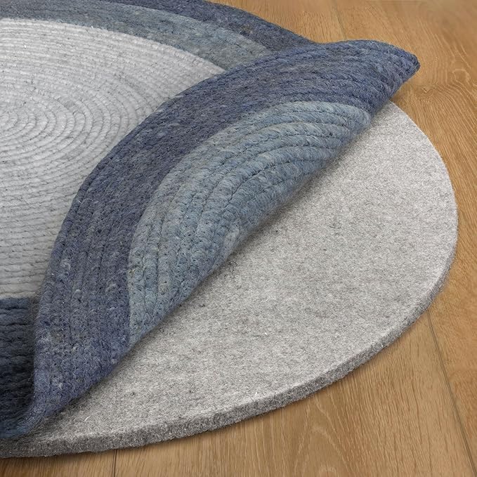 RUGPADUSA - Eco-Plush - 9' Round - 1/2" Thick - 100% Felt - Luxurious Cushioned by RugPadUSA
