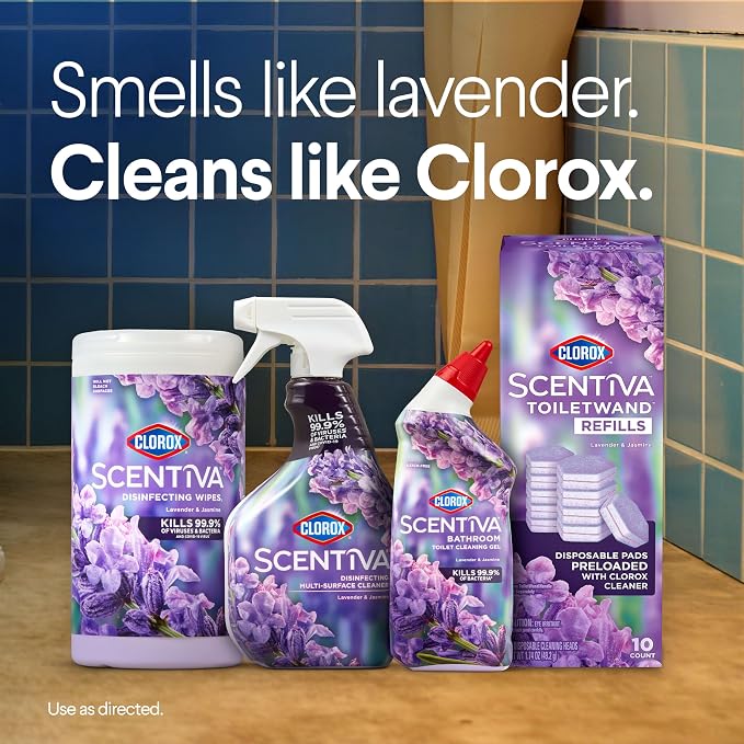 CLOROX Scentiva ToiletWand Toilet Cleaner Refills, Toilet brush, Lavender and - Image 9