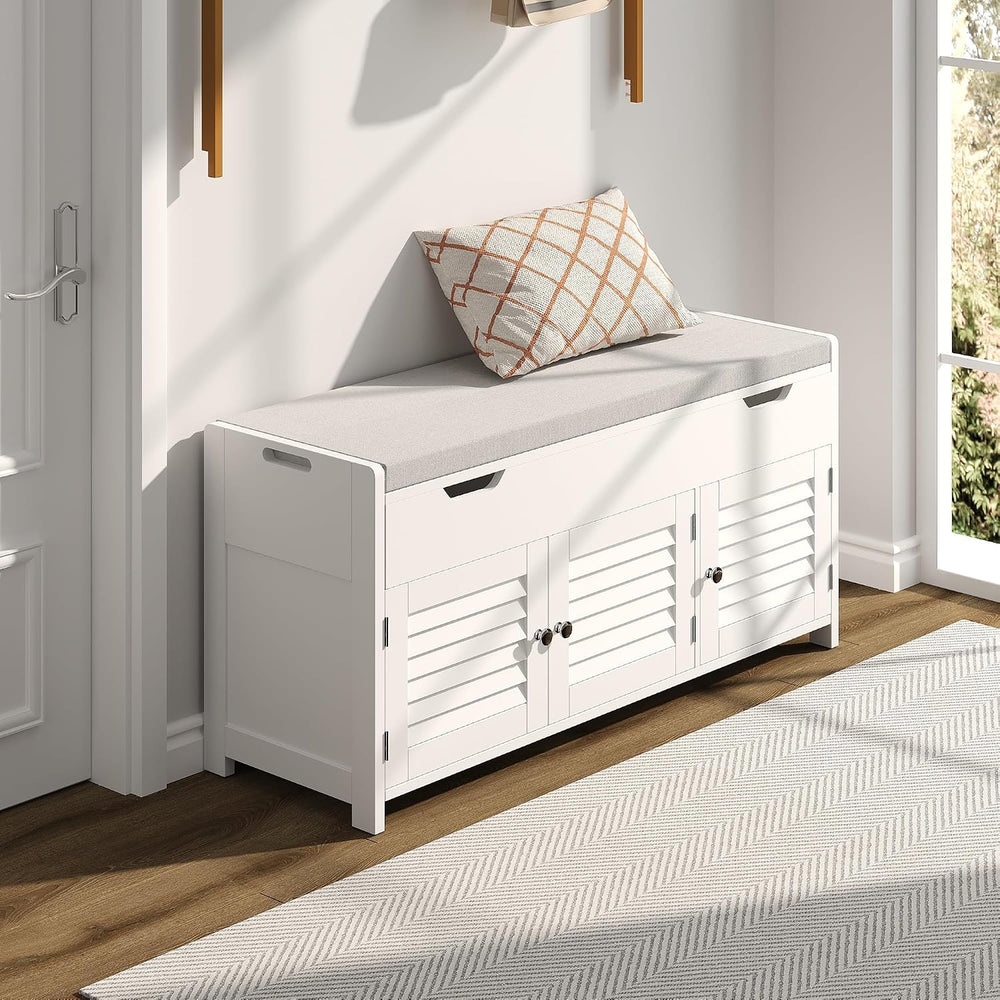 ChooChoo Shoe Storage Bench with Lift Top Storage & Cushioned Seats