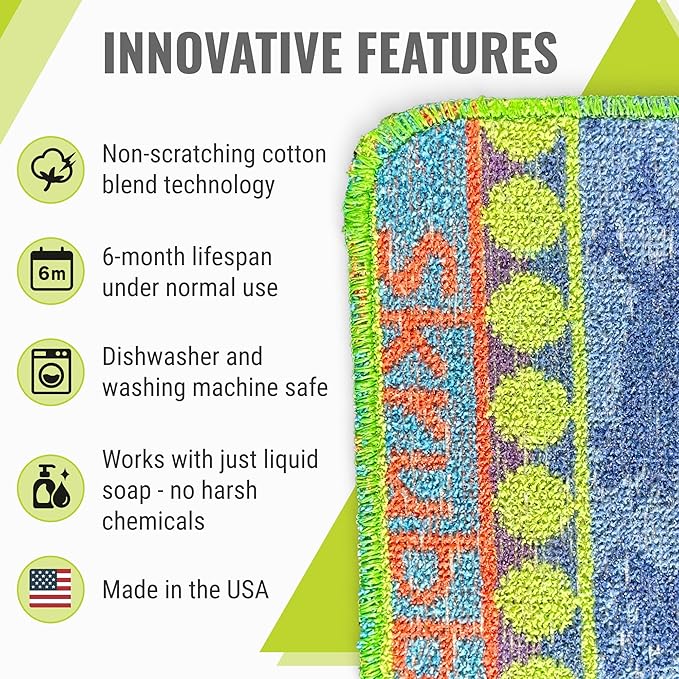 Wet-It Skrubba Non-Scratch Scouring Pad – European Scrubby Sponge - Image 2