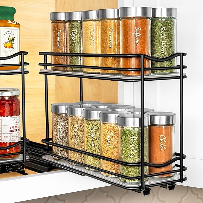 LYNK PROFESSIONAL® Pull Out Spice Rack Organizer by LYNKPROFESSIONAL