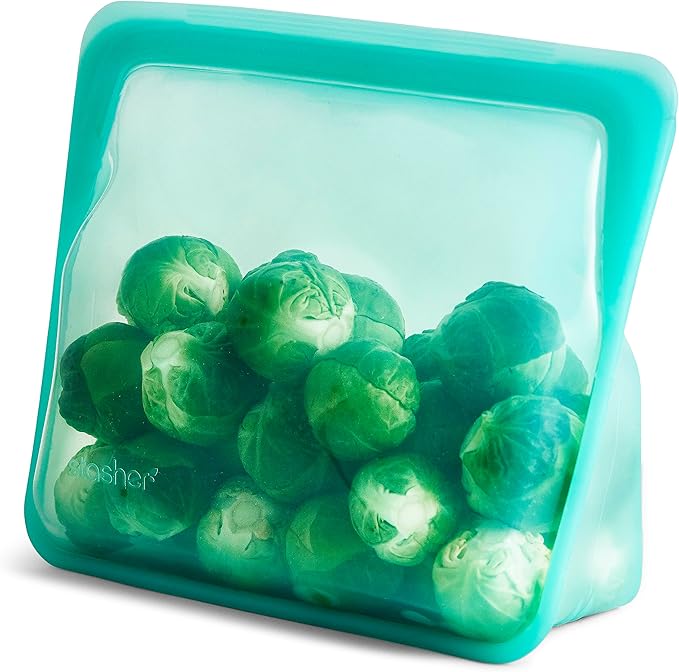 Stasher Premium Silicone Reusable Food Storage Stand-Up Mid Bag, Sous Vide by Stasher