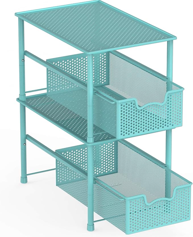 Simple Houseware Stackable Under Sink Cabinet Sliding Basket Organizer Drawer - Image 4