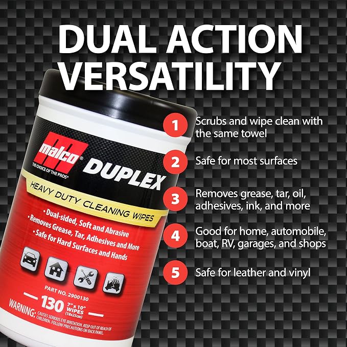 Malco Duplex Heavy Duty Cleaning Wipes - Image 4