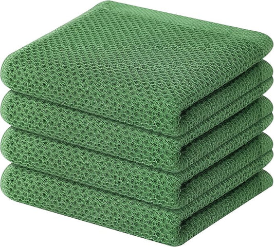 Homaxy 100% Cotton Waffle Weave Kitchen Dish Towels, Ultra Soft Absorbent Quick by Homaxy