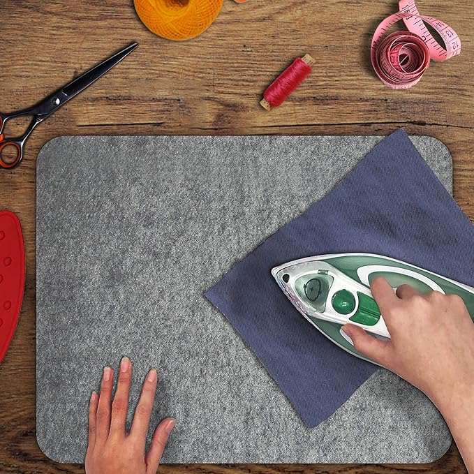 ZOMONETI 18" x 14" Wool Pressing Mat 100% New Zealand Felted Wool Ironing Mat - Image 4