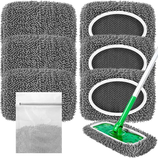 Reusable Microfiber Mop Pads Compatible by LOVECO