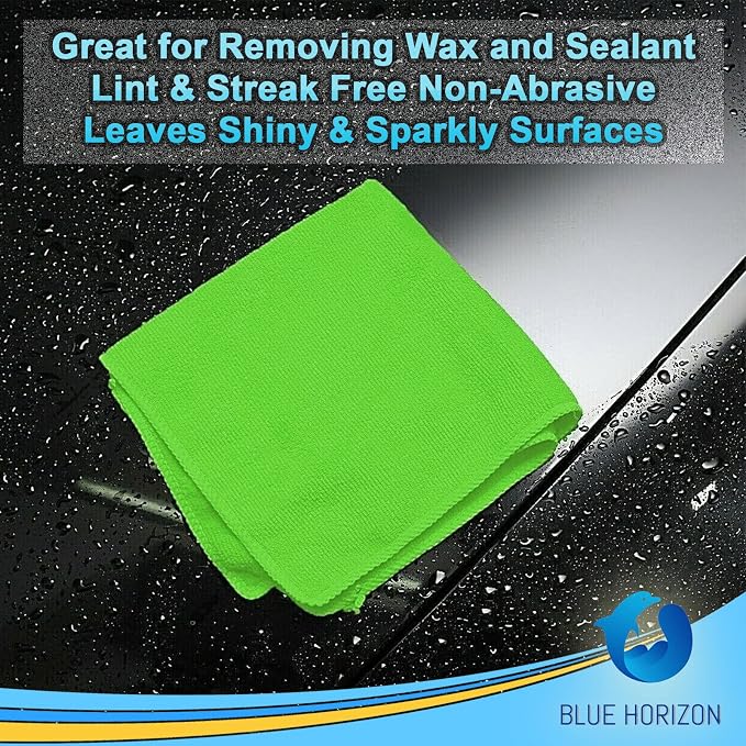 Blue Horizon Large Microfiber Cleaning Towels, Ultra Soft Plush Microfiber - Image 6