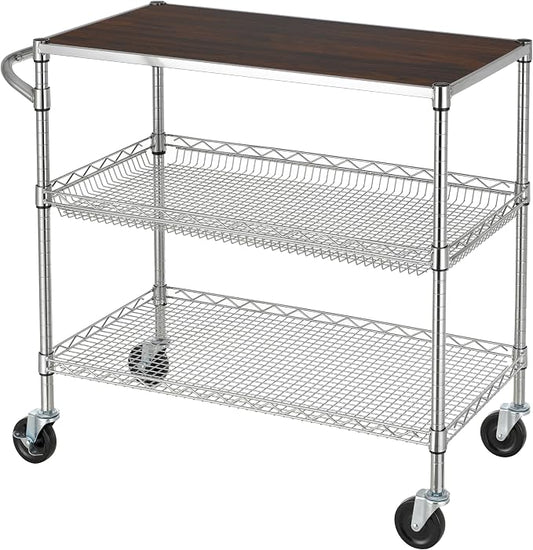 Finnhomy 3 Tier Heavy Duty Commercial Grade Utility Cart by Finnhomy