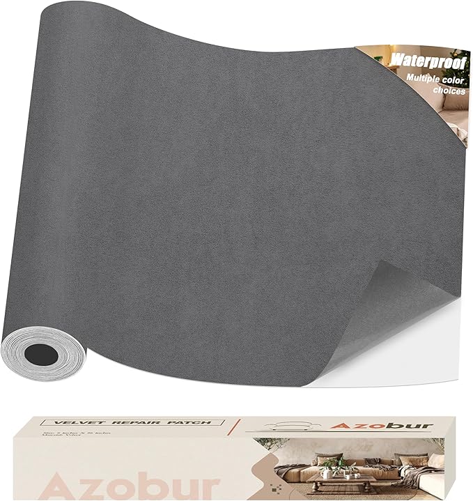 Azobur Couch Patches, Extra-Large Durable Fabric Tape, Waterproof, Self-Adhesive by Azobur