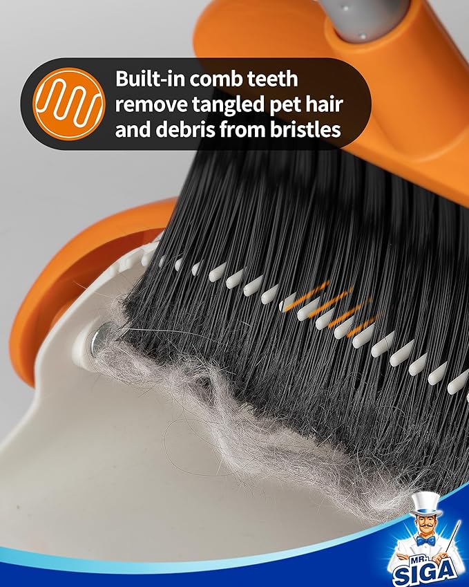 MR.SIGA Broom and Dustpan Set - Image 4