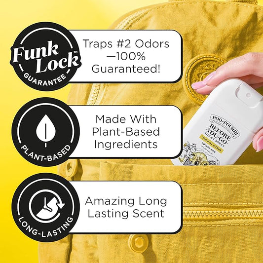 Poo-Pourri Before-You-Go Pocket Toilet Spray, Travel Essentials, Original Citrus - Image 2