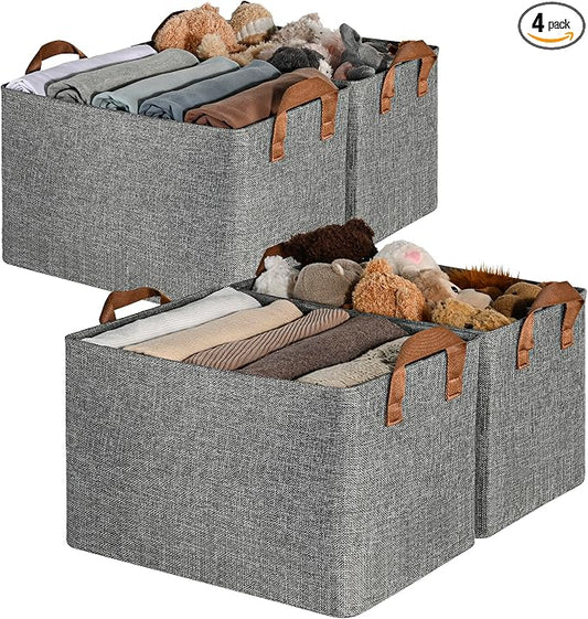GRANNY SAYS Closet Storage Baskets, Collapsible Fabric Storage Bins by GRANNYSAYS