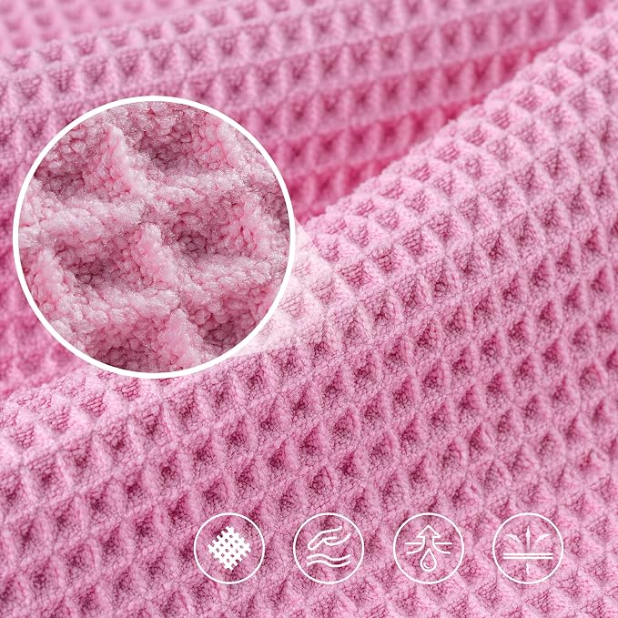 POLYTE Microfiber Oversize Quick Dry Lint Free Bath Towel, 60 x 30 in, 4 Pack - Image 3