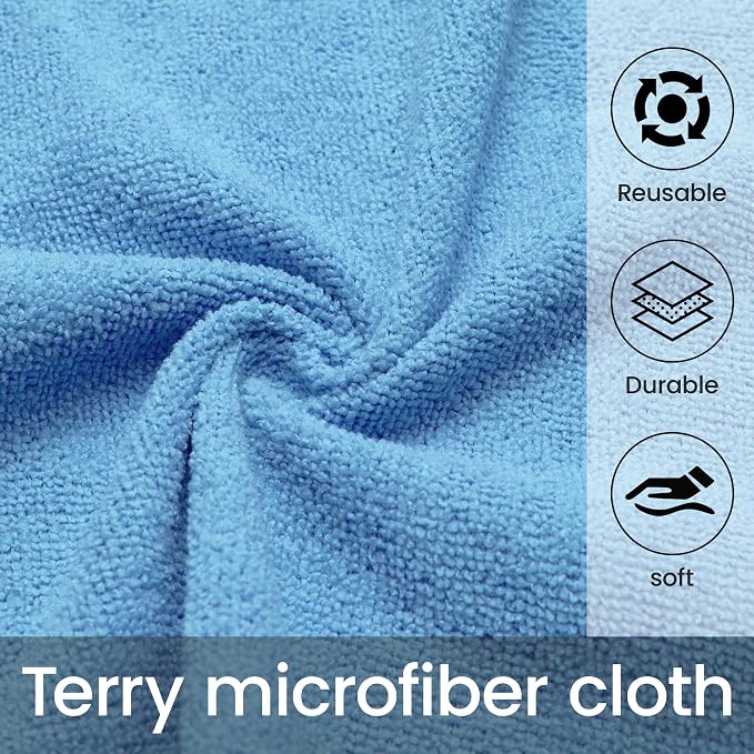 Greenfound Microfiber Cleaning Cloth Roll -80 Pack, Tear Away Towels, Reusable - Image 3