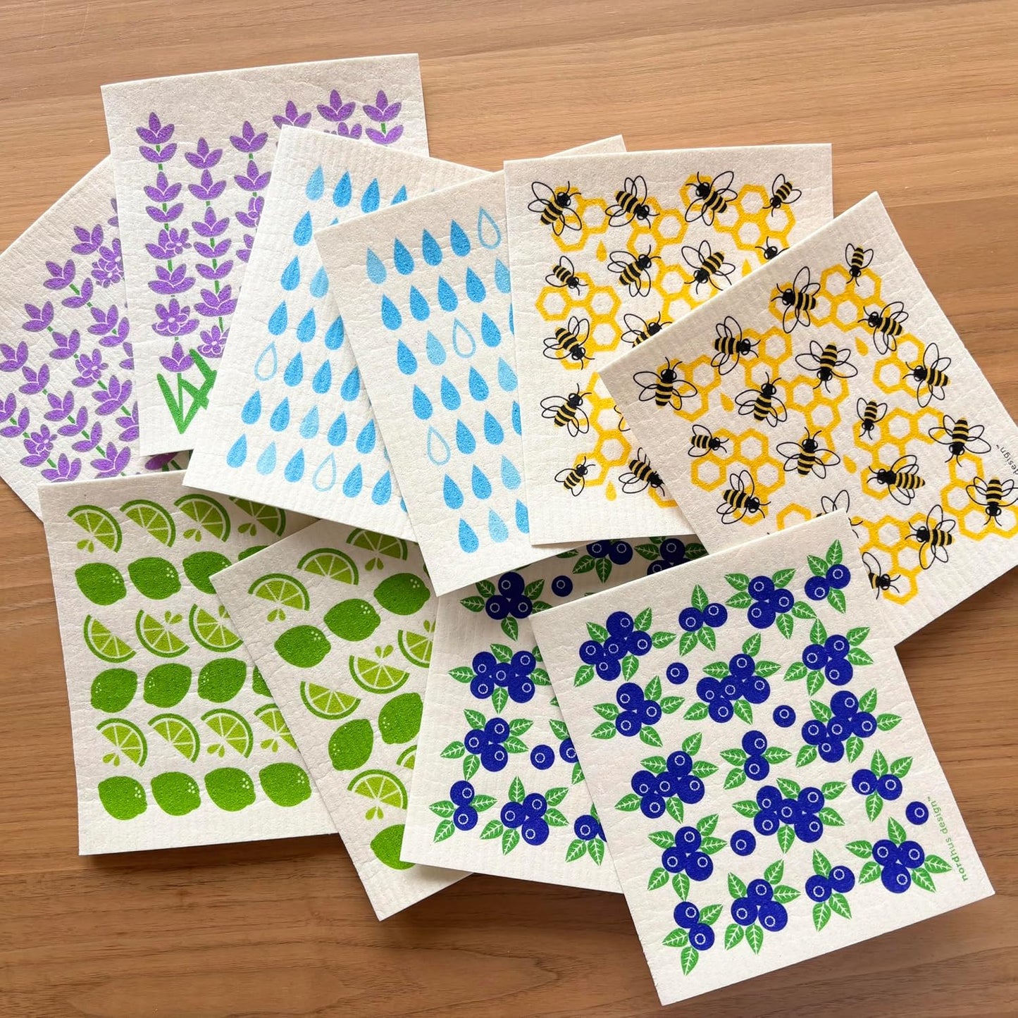 Nordhus Design Swedish Dishcloths, Reusable Cleaning Cloths for Kitchen