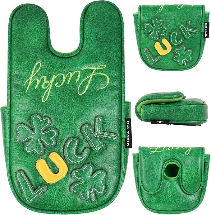 Golf Headcovers Golf Club Head Covers Four Leaf Clover Good Luck Charm - Image 6