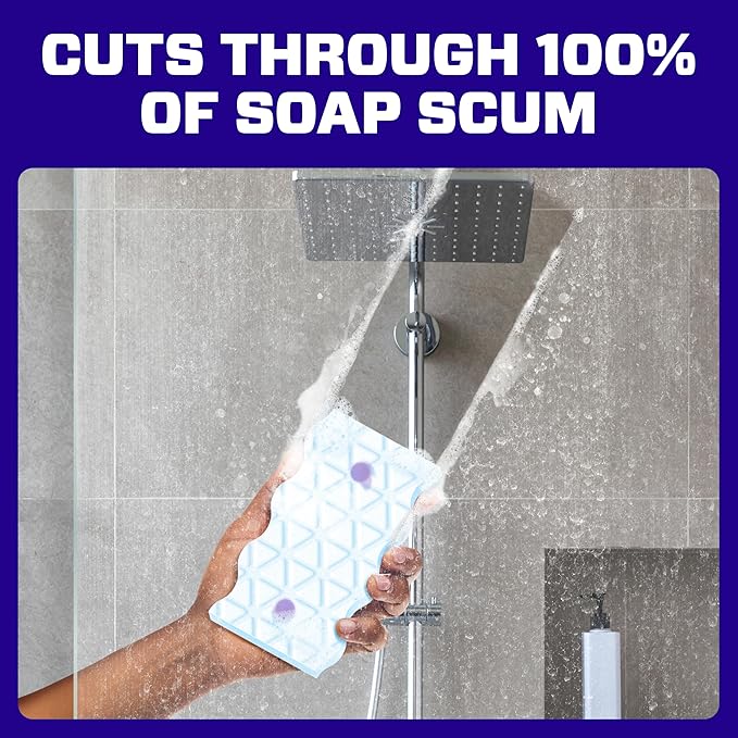 Mr. Clean Magic Eraser Sponge, Bathroom Cleaner, Soap Scum Shower & Tub Cleaner - Image 6