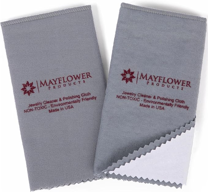 Pro Size Polishing Cloth Set of 2 Large Cleaning Cloths Pure Cotton Made in USA by MayflowerProducts