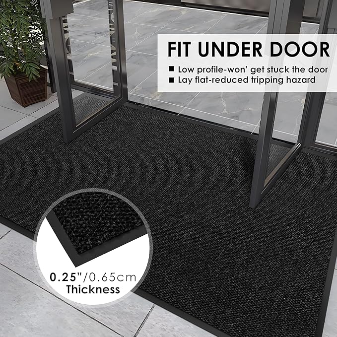 3′ x 48′ Front Door Mat Indoor Outdoor Entrance, Commercial Floor Mat Heavy - Image 4
