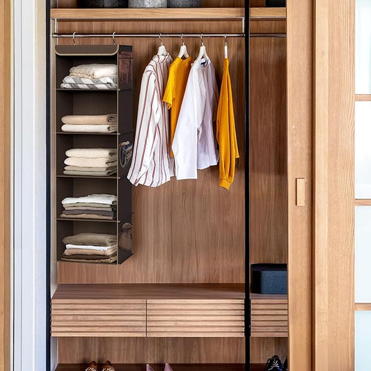 Simple Houseware 5 Shelf Hanging Closet Organizer - Image 2