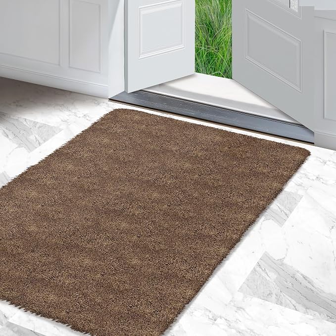 Premium Microfiber Indoor Door Mat – 36"x60" Washable Entry Mat, Waterproof by RugMast