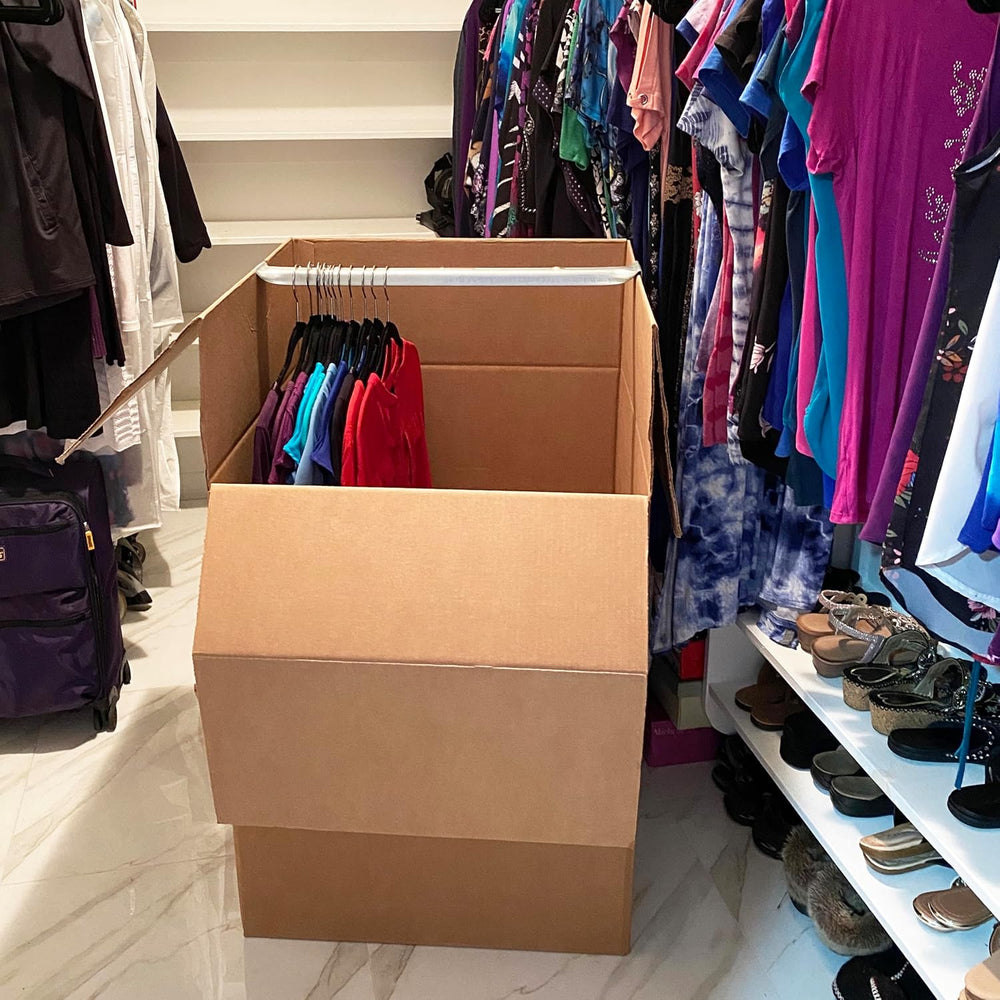 Moving Boxes Bundle, 6 Large Boxes for Moving, Packing and Storage, Brown Cor...