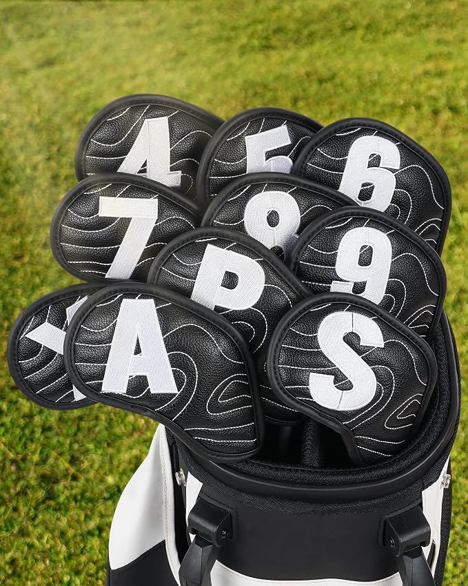 Big Teeth Golf Club Covers Full Set Driver Headcover Fairway Wood Hybrid Golf by BigTeeth