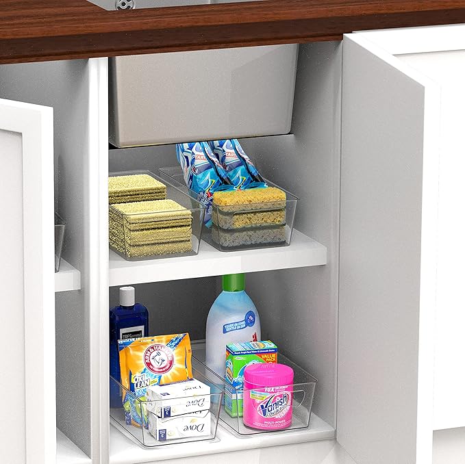 Simple Houseware Kitchen Can Organizer Clear Bin - Image 6