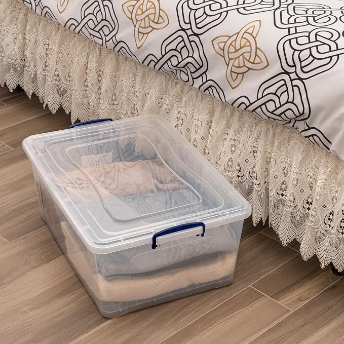 Superio Storage Bins with Lids, Stackable Totes, BPA Free, Odor Free, Organizer - Image 9