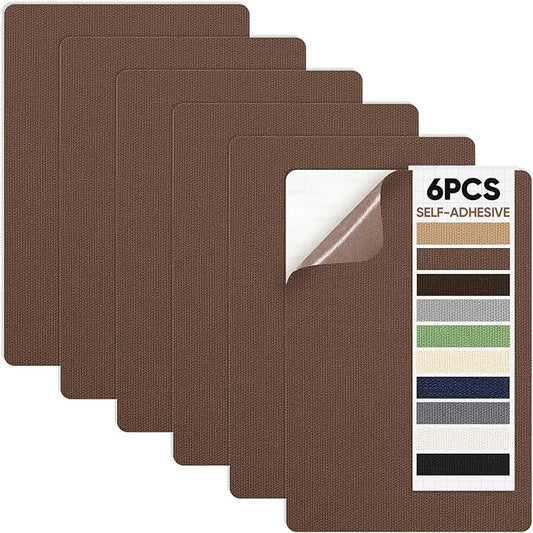 Canvas Patch 5.5 x 8 Inches 6Pcs Self-Adhesive Waterproof Canvas Patch Kit by Unknown