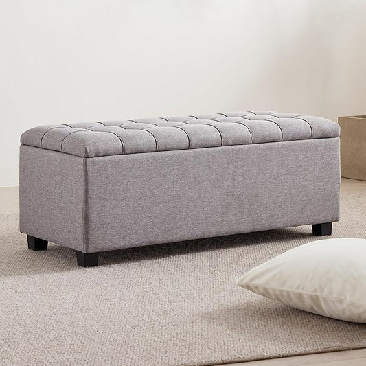 Ottoman with Storage 38 inches, Furniture End of Bed Storage Benches, Long by Unknown