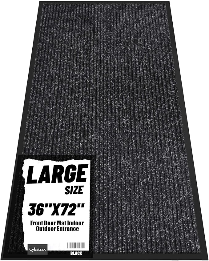 Front Door Mat Indoor Outdoor Entrance, TPR Backing Non-Slip Doormats, Low by Unknown