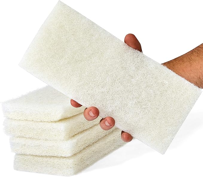 Non-Scratch, Super Long-Lasting Scrubbing Pad 5 pk, 10x4.5in. Best Reusable by Pro-Grade+Cleaning+Supplies