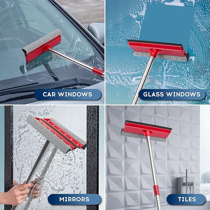 DSV Standard Window Squeegee, 2-in-1 Window Cleaner - Image 6