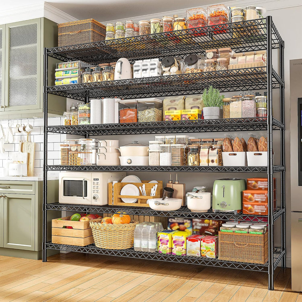 REIBII 83"H Storage Shelves 3840LBS Metal Shelving Unit Garage Shelving ...