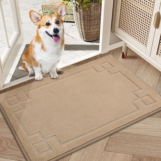 BEQHAUSE Door Mat 20" x 32", Non-Slip Door Mats Indoor Entryway Rugs Washable by BEQHAUSE