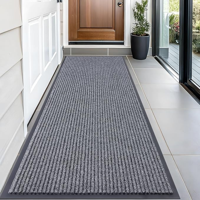 OLANLY Front Door Mat Indoor Outdoor Entrance, Waterproof Heavy Duty Doormat by OLANLY