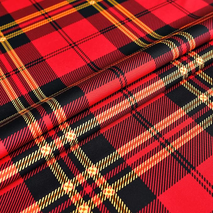 Waterproof Tartan Checkered Tablecloth Fabric - Image 7