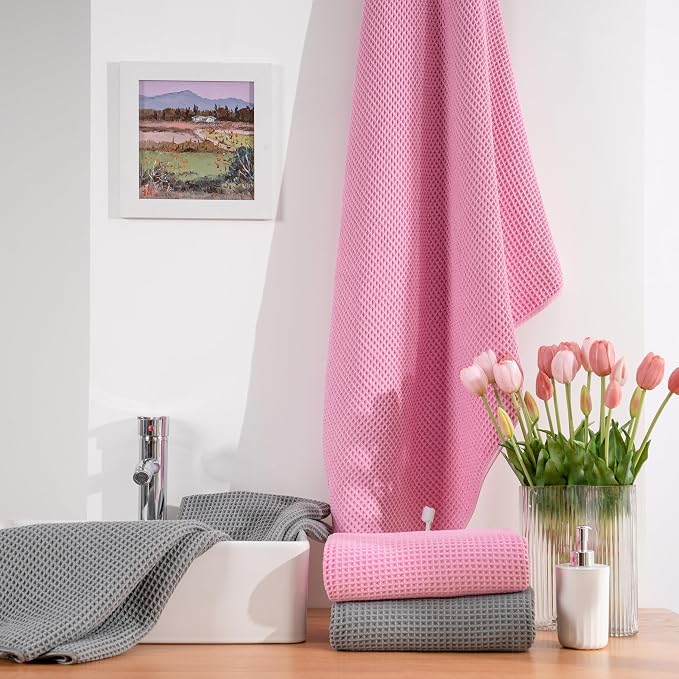 POLYTE Microfiber Oversize Quick Dry Lint Free Bath Towel, 60 x 30 in, 4 Pack - Image 5