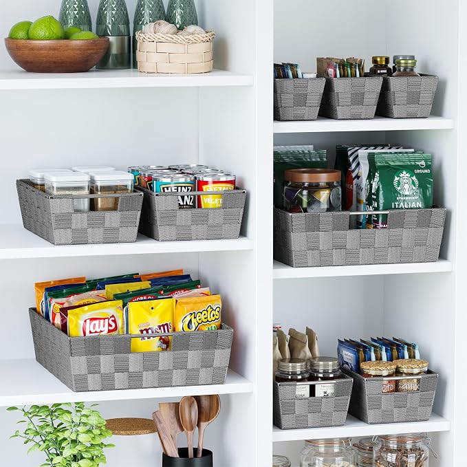 Baskets For Organizing Set Of 9 Dark Grey - Image 6