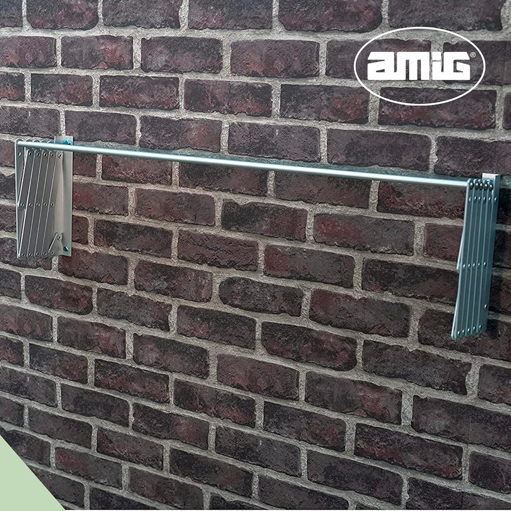 Amig - Extendable Wall Clothesline | High Strength Aluminium | Stainless Stee...