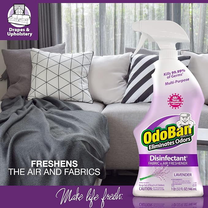 OdoBan Ready-to-Use Disinfectant and Odor Eliminator, Made in the USA, Original - Image 8