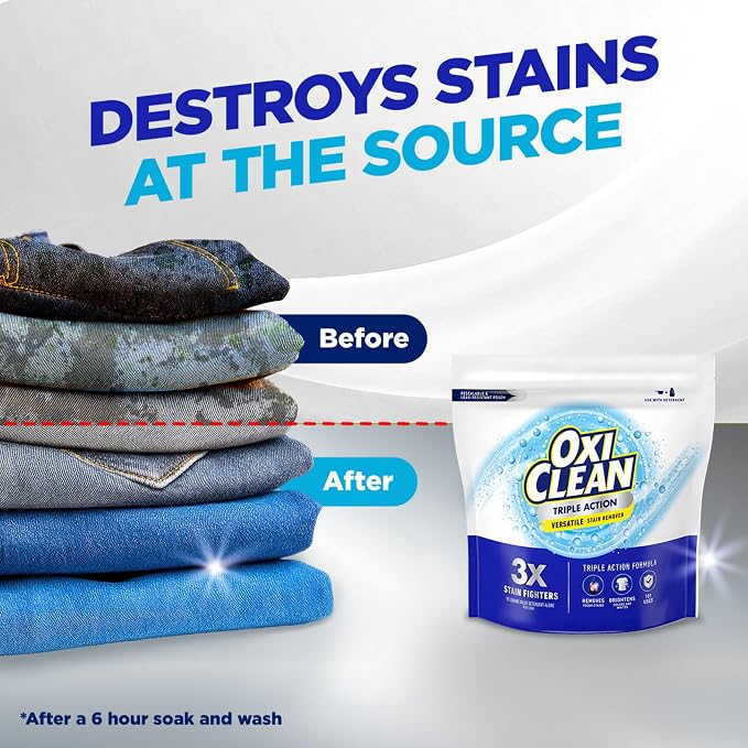 OxiClean Triple Action Versatile Stain Remover Powder, Use - Image 7