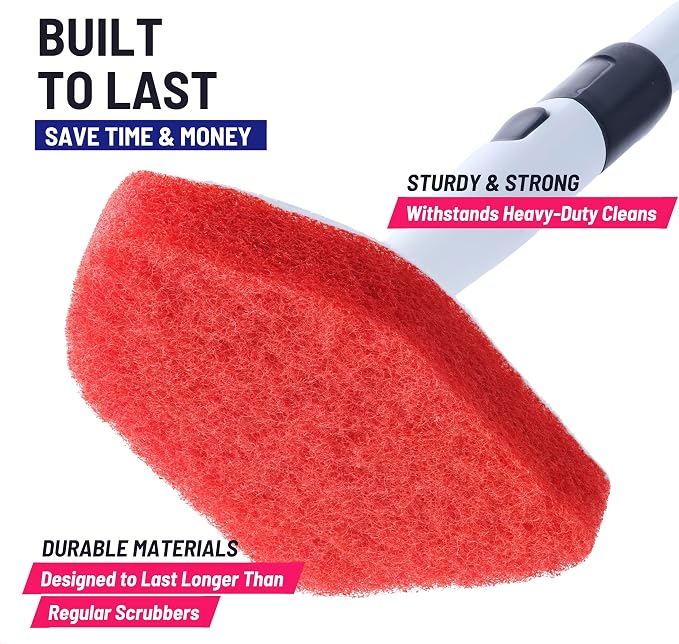 Replacement Scrubber Refill for Moku Home Extendable Tub Tile Shower Brush for - Image 5