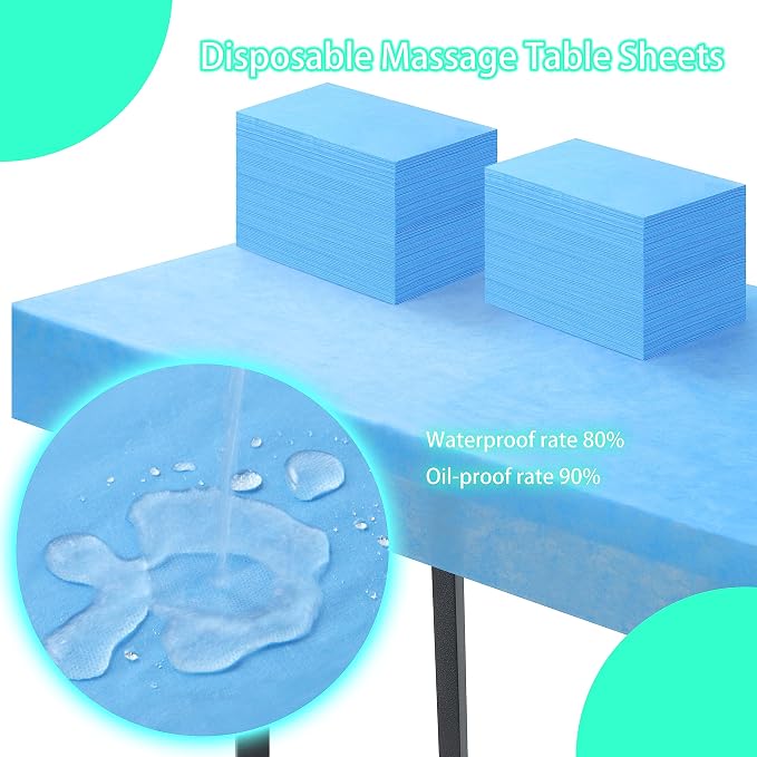 Disposable Bed Sheets for Massage Table 200 Pcs 31" x 71" Waterproof Massage - Image 4