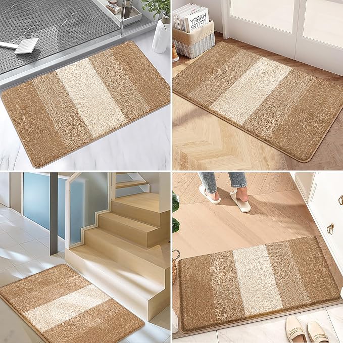 Kitinjoy Indoor Outdoor Door Mat, 59x36 Non-Slip Absorbent Dirt Trapper - Image 6