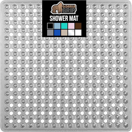GORILLA GRIP Patented Square Shower Stall Mat, Small Bathtub Floor Mats by GorillaGrip