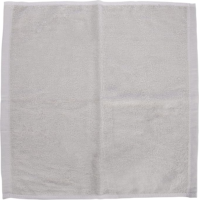 Superio Cotton Terry Washcloths Grey Towels 100% Cotton Cleaning Cloth 16" Rags - Image 5