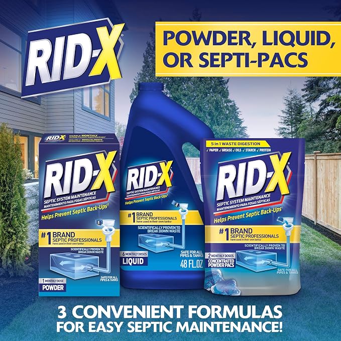 Rid-X Septic System Treatment, Septic Tank Treatment, 3-Monthly Supply Dual - Image 6